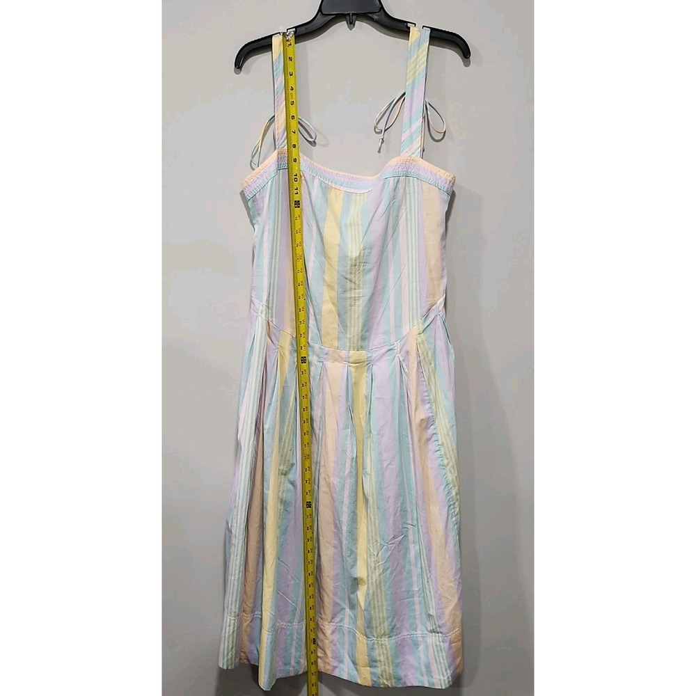 Free People NWT Dress Womens L Sundress Midi Pastel Combo C8130 Sleeveless New - Picture 2 of 13